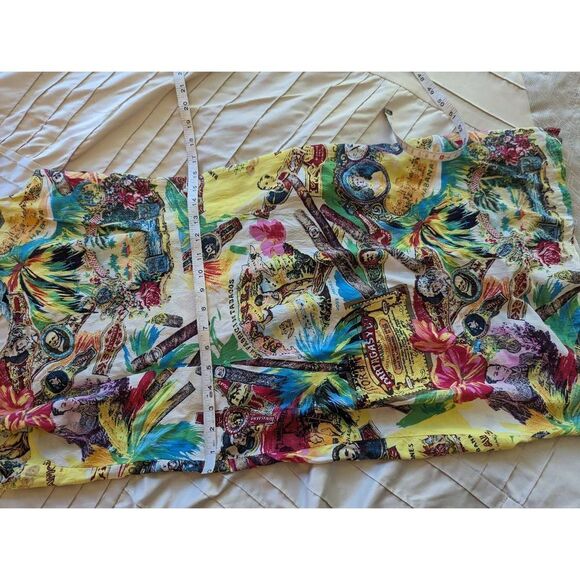 jams world aloha tiki dress sz 9 vintage euc tank style - Picture 4 of 5